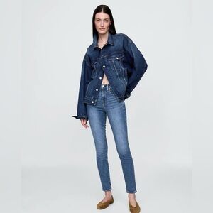 GAP High Rise Distressed True Skinny 1969 Jeans